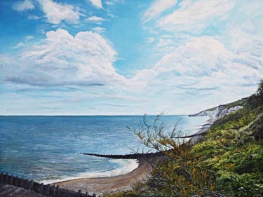 Sussex Shore, coastal painting by Sussex artist Darren Slater