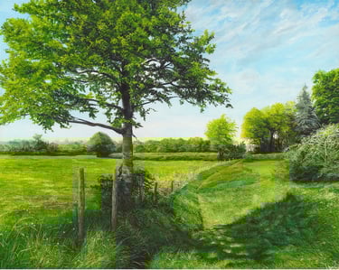 Walking The Boundary Path Print