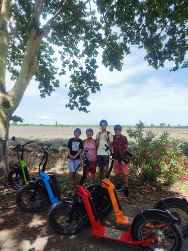 Visite à trottinettes tout terrain