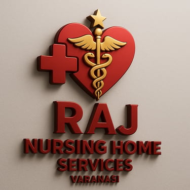 Raj nursing logo