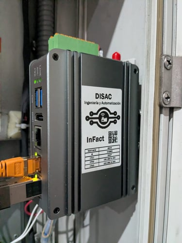 Edge computer. Hardware de adquisicion y procesamiento de de datos para la aplicacion InFact