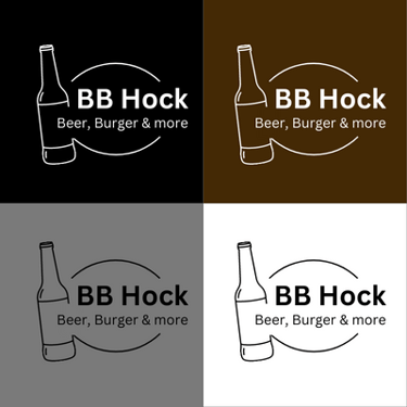 brewery logo on different background colors - design by bizdesignforyou.com