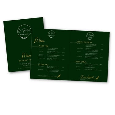 fine dining menu card - printdesign by bizdesignforyou.com