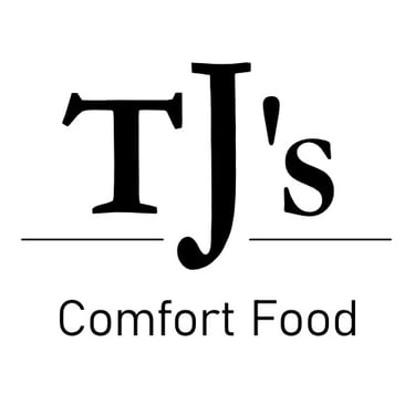 Logo TJ's comfort food - by bizdesignforyou.com