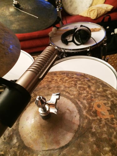 Drum recording, micro à ruban Royer 121