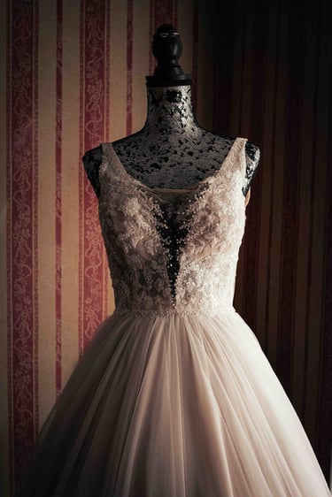 Wedding dress photography