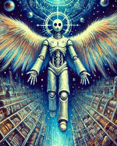 The Angelic Robot God | A cosmic Robot fantasy