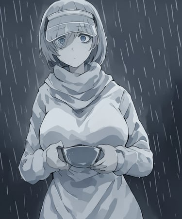 Mizu, rainy day.