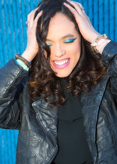 Rayssa Slater SAG Actor & Musician - blue eyeshadow