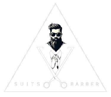 Suits barber logo