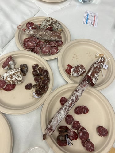 assiettes de saucissons