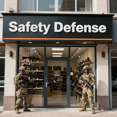 A welcoming online store login page with a secure password form and product categories visible in the background.