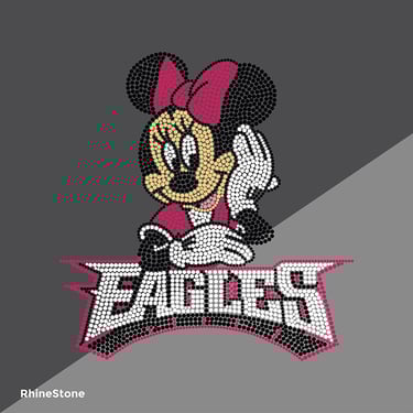 Close-up image of sparkling clear rhinestones arranged in a circular pattern