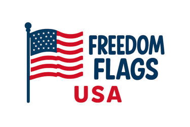 Flags of freedom USA logo