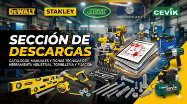 seccion de descargas de la pagina web a1 suministros