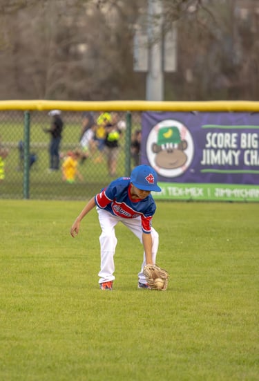 Little League Cubs vs Red Sox. Photo by Taylor Pleasant
