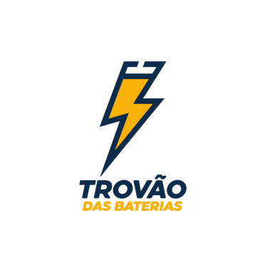 Trovão das baterias logo