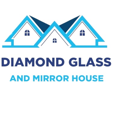 Diamond glass and mirror house logo