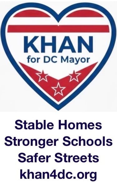 Khan for Mayor of Washington DC 2026 logo
