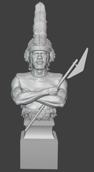 Zulu Warrior bust