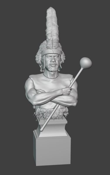 Zulu Warrior bust