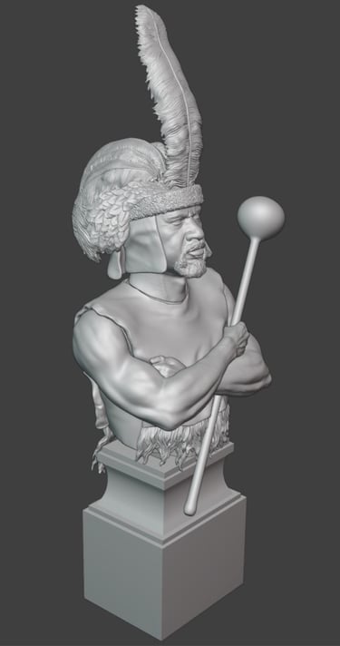 Zulu Warrior bust
