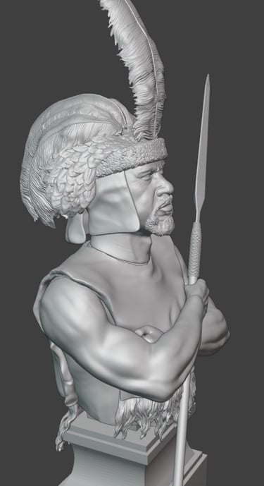Zulu Warrior bust