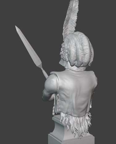 Zulu Warrior bust