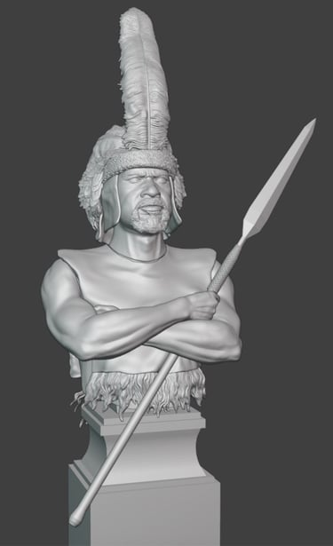 Zulu Warrior bust