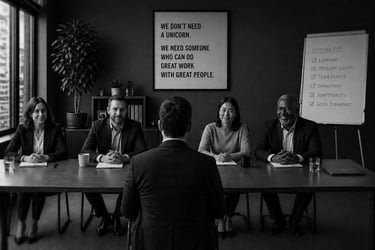 a panel of hiring managers happy to interview a candidate