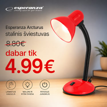Šviestuvas akcija