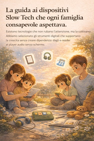 Tecnologia consapevole in famiglia all'aperto