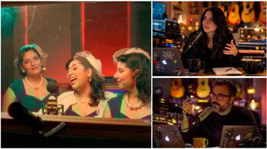 grabación de live session en Ciudad de México, producción de podcast, estudio de grabación, video