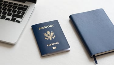 The historic Trinity College Dublin library architecture, soft sky blue light coming through windows, reflecting a premium study destination.
