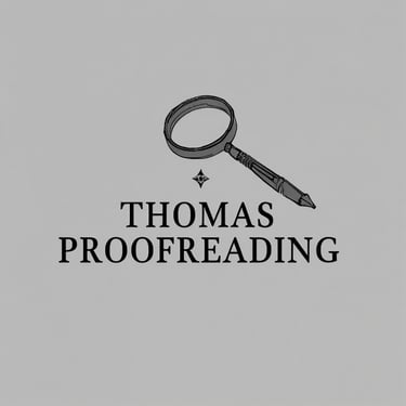 Thomas Proofreading logo