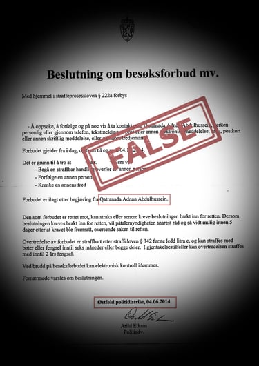 صلاح حسن السعدي، قطر الندى عدنان عبد الحسين، دعاوي كيدية قتل مزعوم