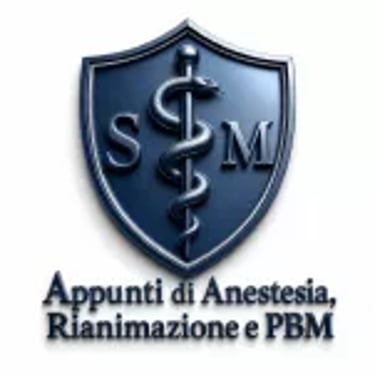 Quaderno per appunti di anestesia, rianimazione e pbm logo
