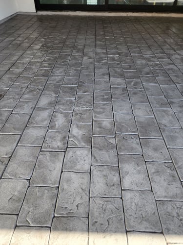 Brick Pattern Concrete Floor 2