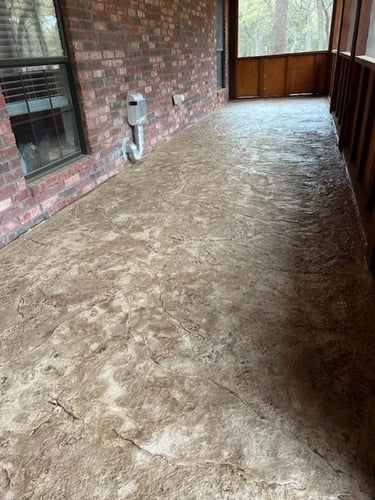 Textured Concrete at Porch 2