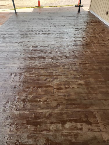 Fresh Stamped Concrete