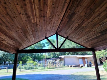 Sloped Ceiling Patio