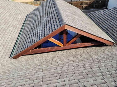Shingle Roof with Cedar Beam