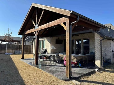 Cedar Patio with Big Beam 2
