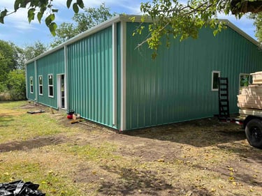 Brand New Metal Barn