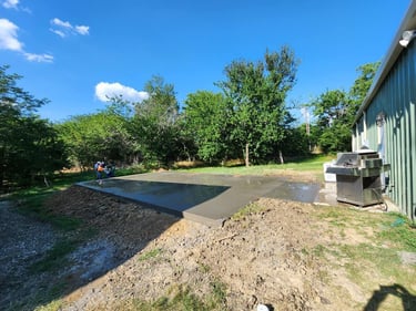 Concrete Pad for Patio