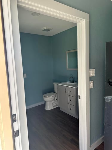 Bathroom with Vanity and Mirror