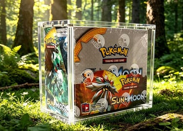 Pokémon booster box acrylic case