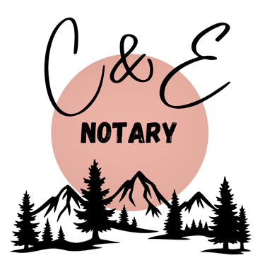 C & E Notary logo