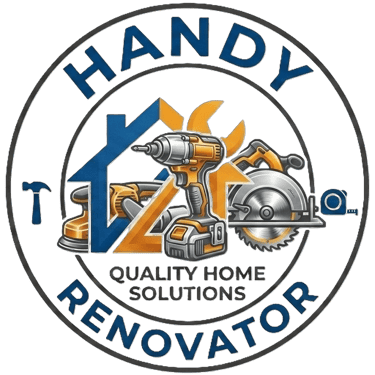 Handyman, Partition wall, wainscoting, Renovation logo