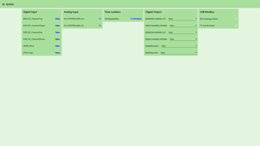 Benutzeroberfläche – Menüpunkt – System